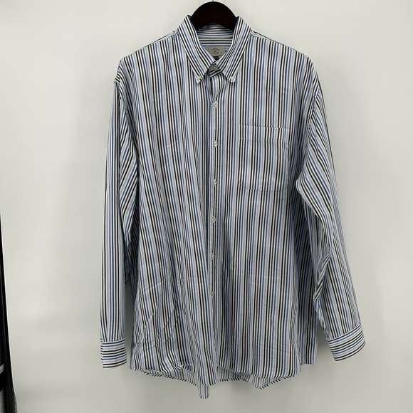 Cutter & Buck Other - Cutter & Buck Signature Collection Shirt Mens 2XL Oxford Blue Stripe Preppy